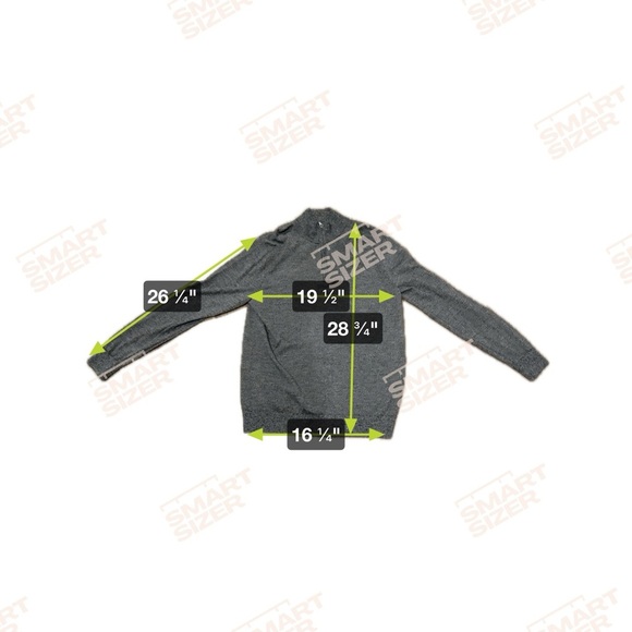 Fairlane Sweater Men's XL Gray 100% Merino Wool 1/4 Zip Long Sleeve Pullover - Picture 5 of 8